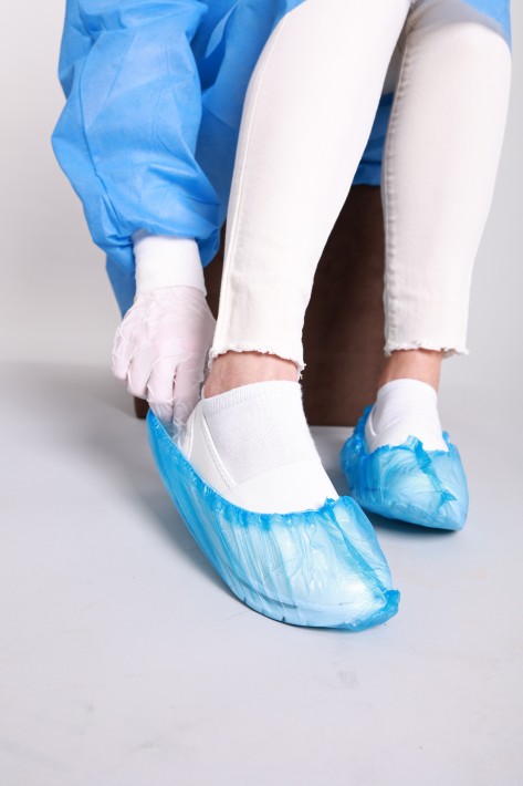 SUVICOM PE Shoe Covers, blue